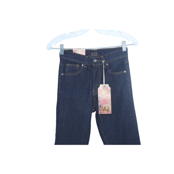 NEW AMERICAN QUALITY DENIM WOMEN'S SIZE 3 HIGH RISE SKINNY BLUE JEANS - Picture 2 of 10